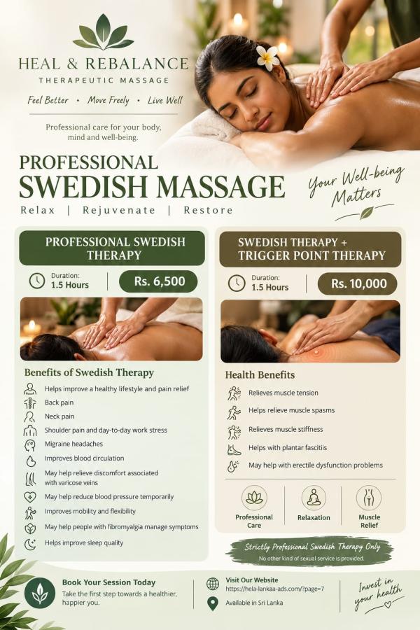 Image for Professional Swedish Massage Therapy | 90-Minute Sessions from Rs. 6,500